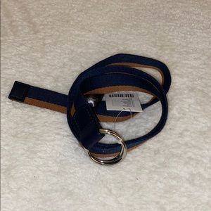 BNWT UO Navy and Brown Striped Circle Ring Belt